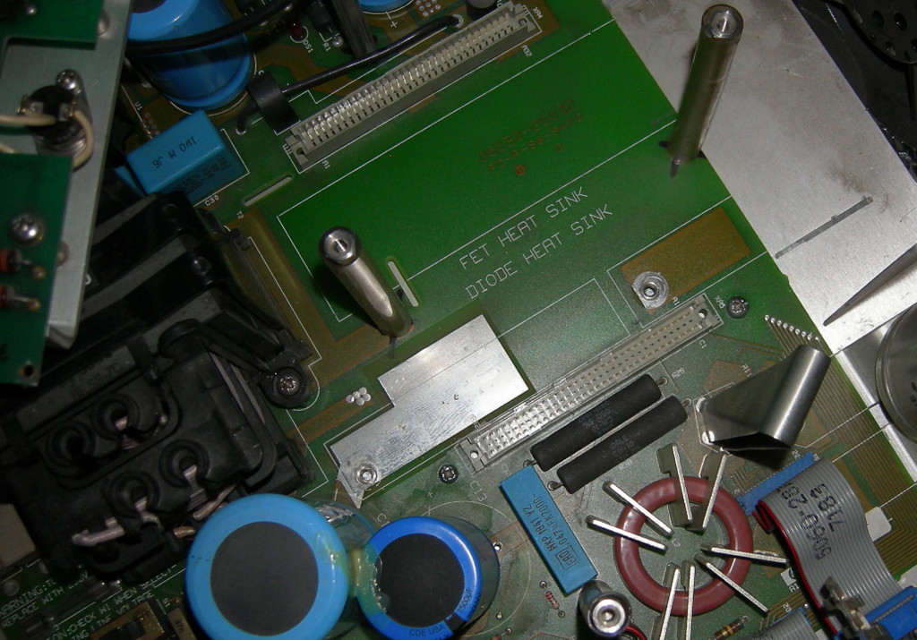 Under the diode board
